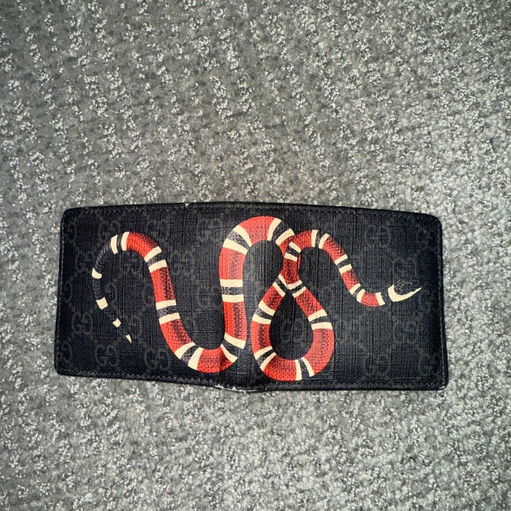 Authentic Red Snake Gucci Wallet